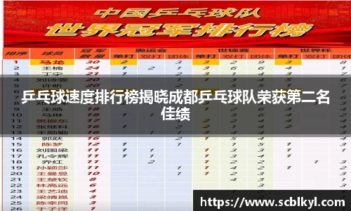 乒乓球速度排行榜揭晓成都乒乓球队荣获第二名佳绩