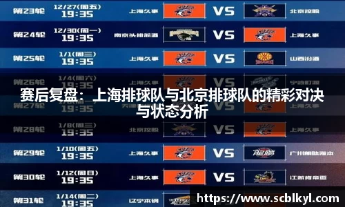 赛后复盘：上海排球队与北京排球队的精彩对决与状态分析
