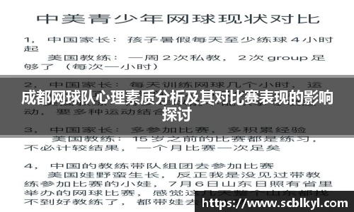 成都网球队心理素质分析及其对比赛表现的影响探讨