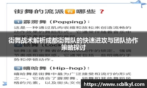 街舞战术解析成都街舞队的快速进攻与团队协作策略探讨