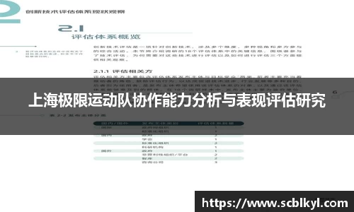 上海极限运动队协作能力分析与表现评估研究